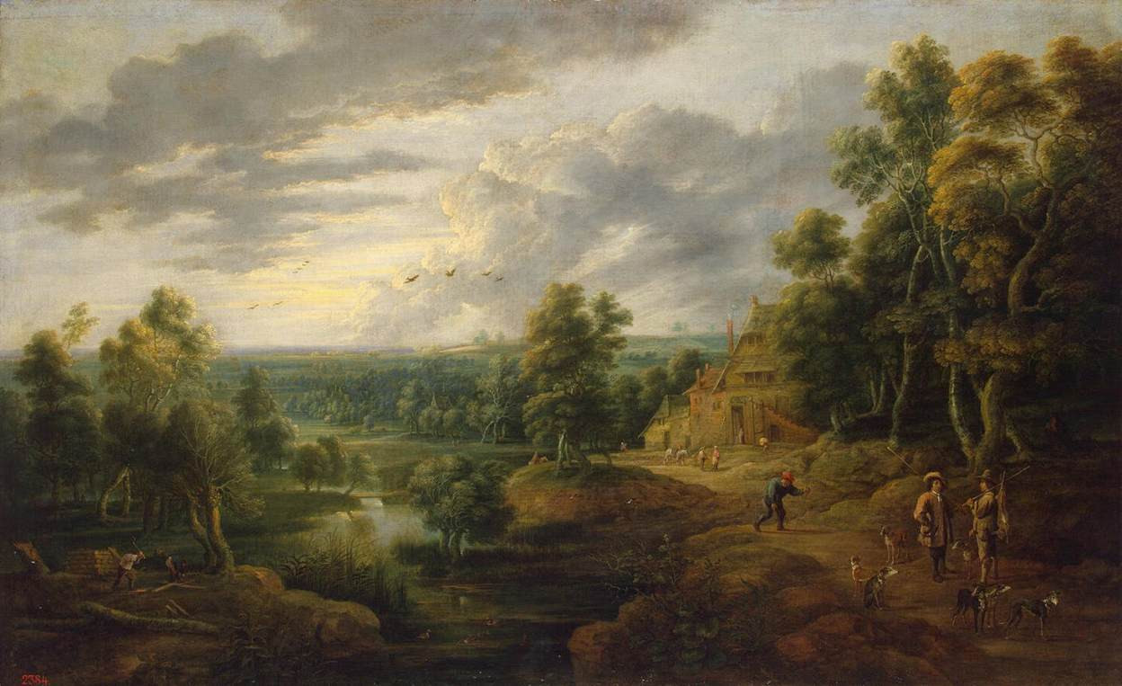 Renaissance Landscape Paintings
 File Lucas van Uden Landscape with Hunters 01
