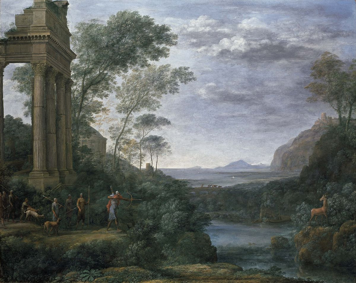 Renaissance Landscape Paintings
 Landscape with Ascanius Shooting the Stag of Sylvia