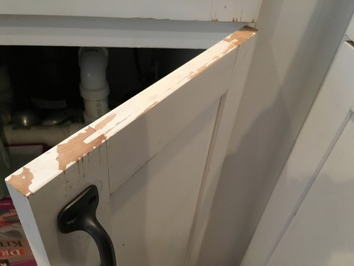 Repair Kitchen Cabinet
 Repair Chipped Paint on Kitchen Cabinets