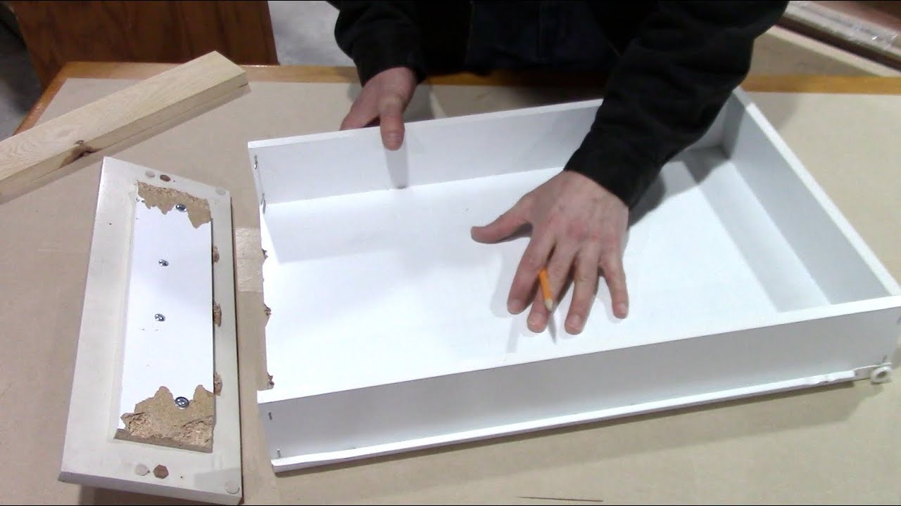 Repair Kitchen Cabinet
 How to fix a broken kitchen drawer bathroom pull out