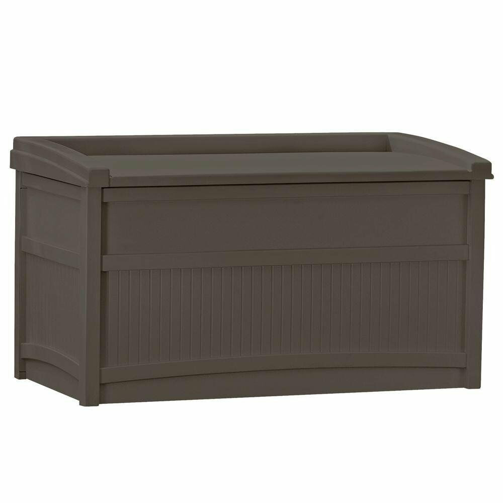 Resin Patio Storage Bench
 Suncast 50 Gal Resin Deck Box Outdoor Garden Patio