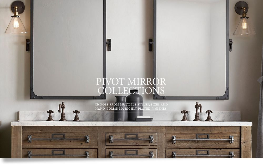 Restoration Hardware Bathroom Mirrors
 Pivot Mirror Collections With images