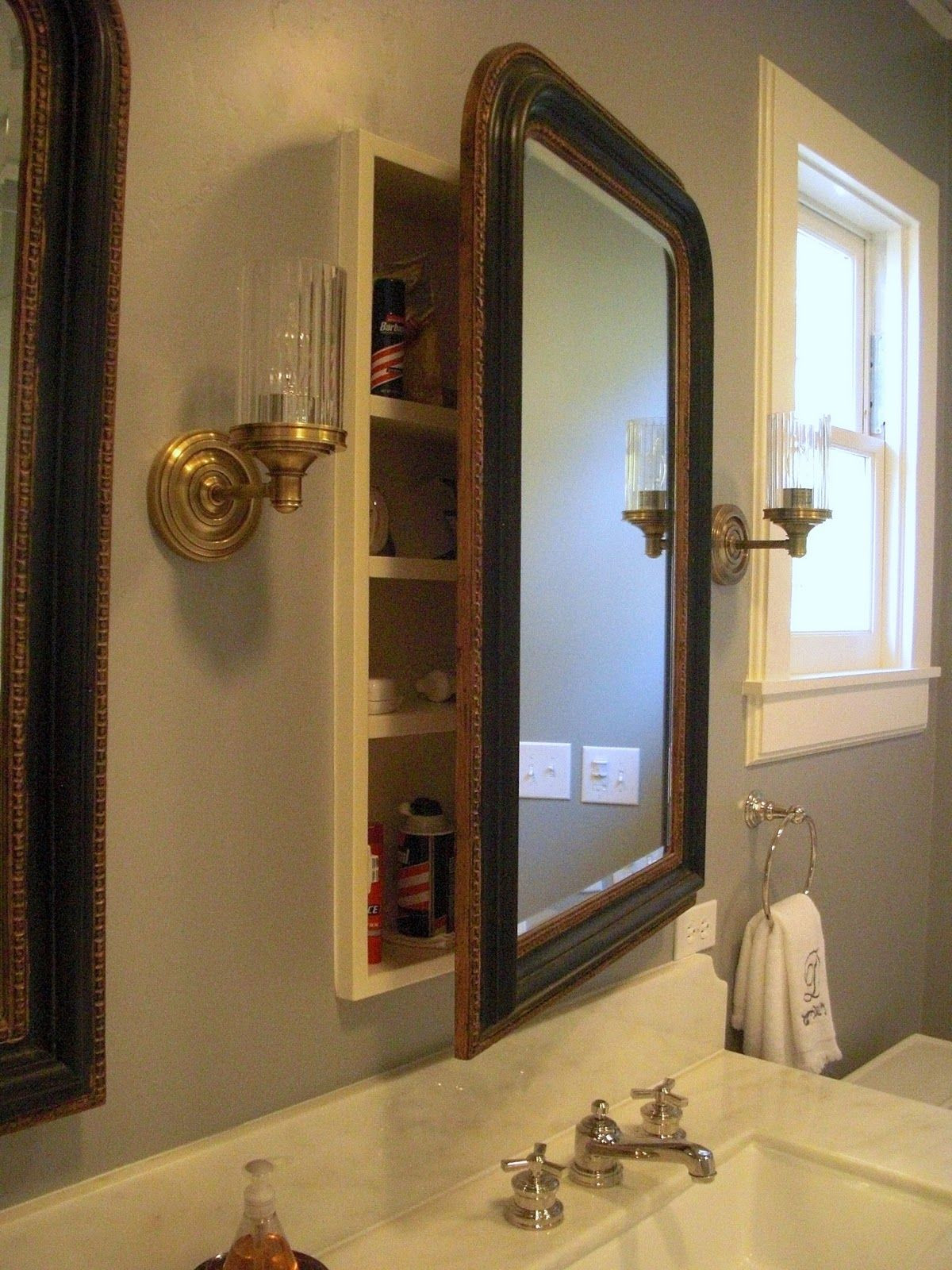 Restoration Hardware Bathroom Mirrors
 Restoration Hardware mirrors over medicine cabinets
