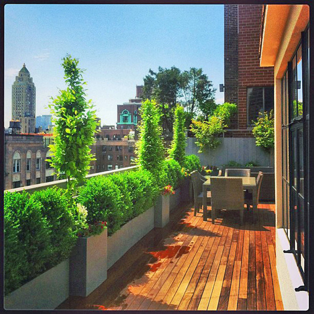 Rooftop Terrace Landscape
 NYC Rooftop Terrace Roof Garden Deck Outdoor Dining