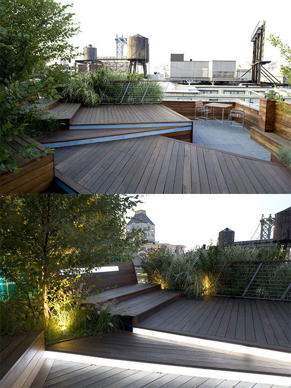 Rooftop Terrace Landscape
 Illuminated Rooftop Terrace is an urban roofscape by