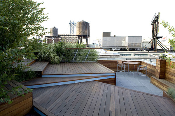 Rooftop Terrace Landscape
 Illuminated Rooftop Terrace is an urban roofscape by