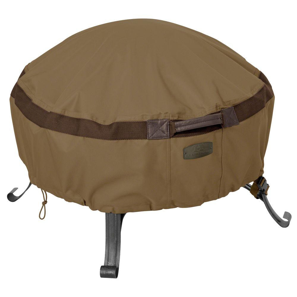 Round Firepit Cover
 Classic Accessories Hickory Round 30 in Full Coverage