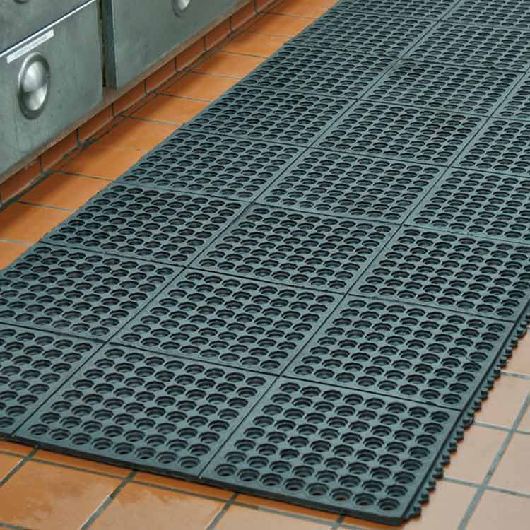 Rubber Flooring For Kitchen
 "Dura Chef Interlock" Rubber Kitchen Mats