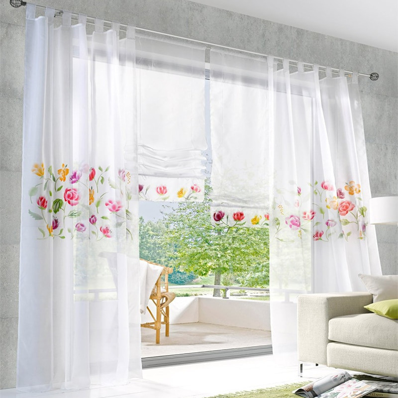 Rustic Bedroom Curtains
 Rustic floral luxury window curtains for living room
