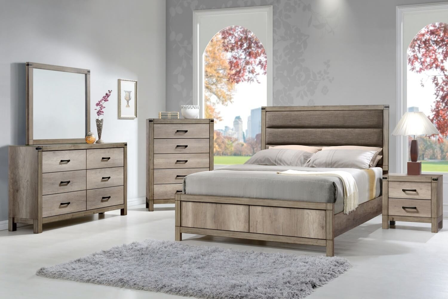 Rustic Bedroom Furniture Sets
 Matteo Rustic Bedroom Set by Crown Mark