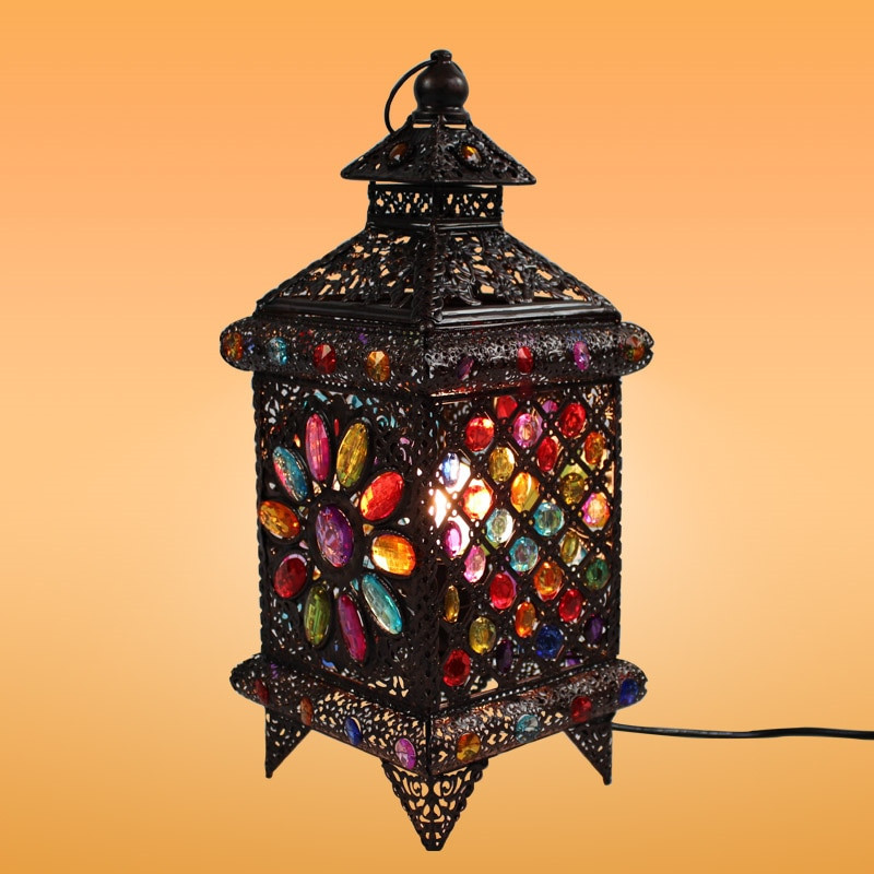 Rustic Bedroom Lamps
 Bohemian Style Fashion Rustic Style Table Lamp Lantern