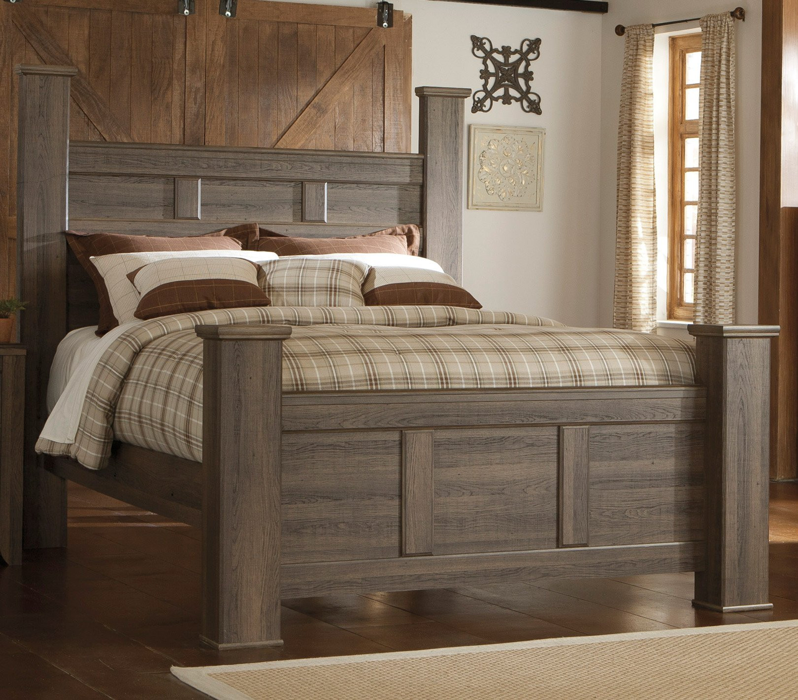 Rustic Bedroom Sets King
 Driftwood Rustic Modern 6 Piece King Bedroom Set Fairfax