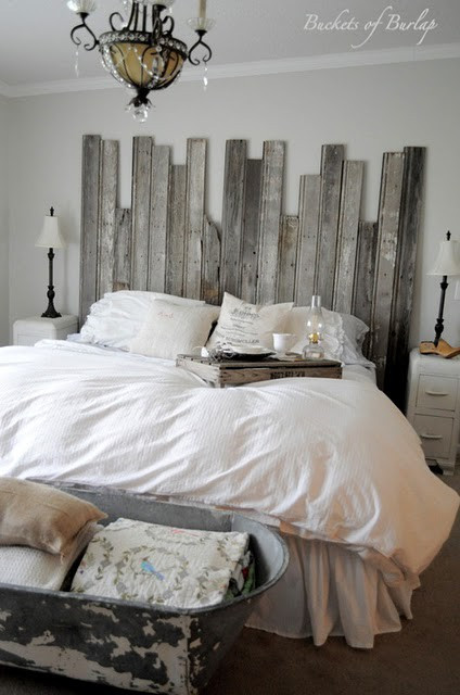 Rustic Chic Bedroom
 Decorating With White In A Rustic Shabby Chic Bedroom