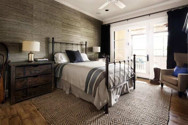 Rustic Contemporary Bedroom
 Rustic Texas Home With Modern Design and Luxury Accents