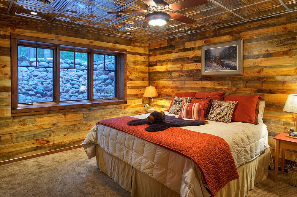 Rustic Country Bedroom
 25 Awesome Bedrooms with Reclaimed Wood Walls