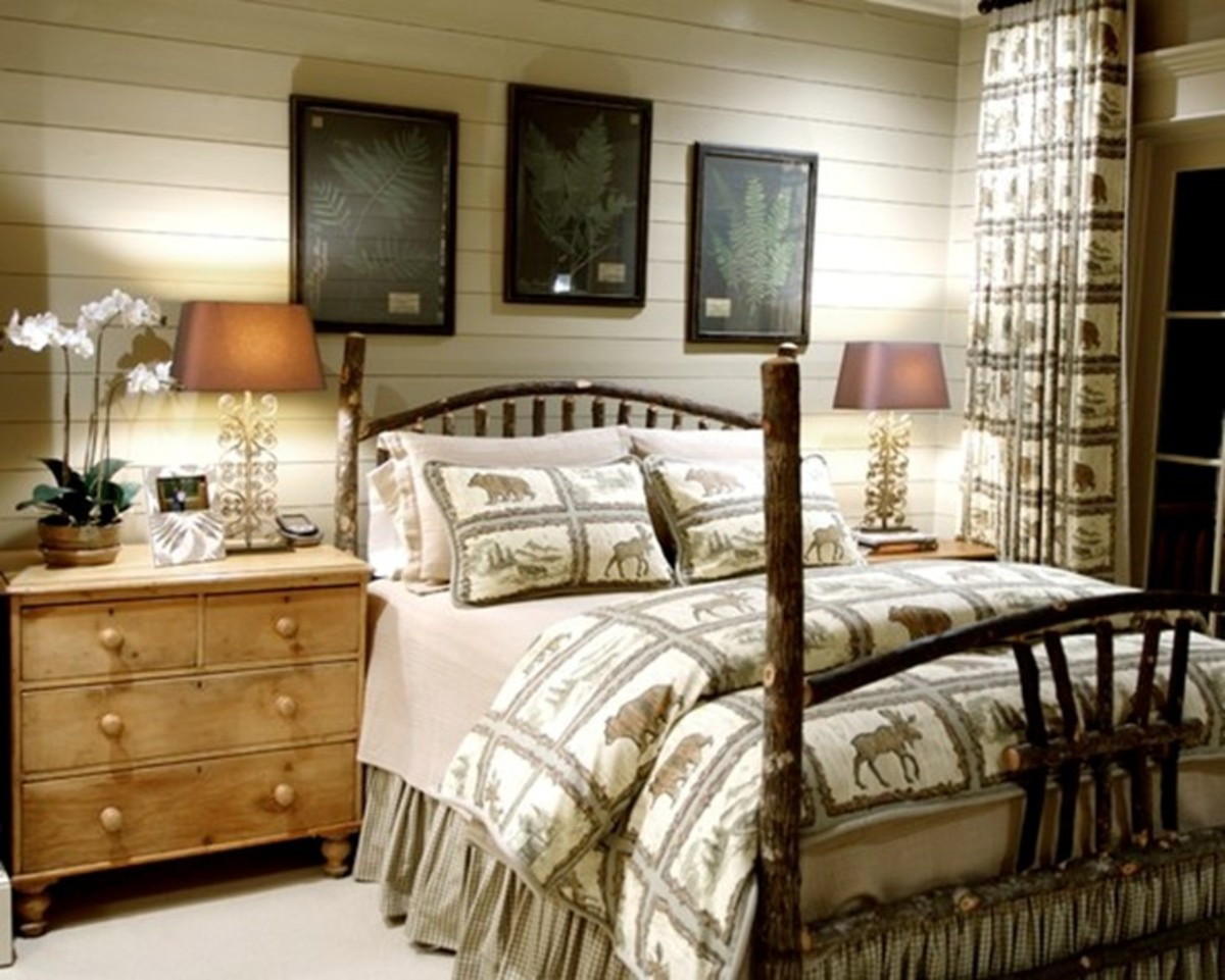 Rustic Country Bedroom
 Rustic Style Bedroom Design for Men