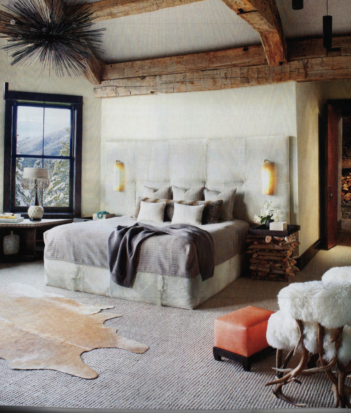 Rustic Glam Bedroom
 Luxe mix in a bedroom Rustic Glam