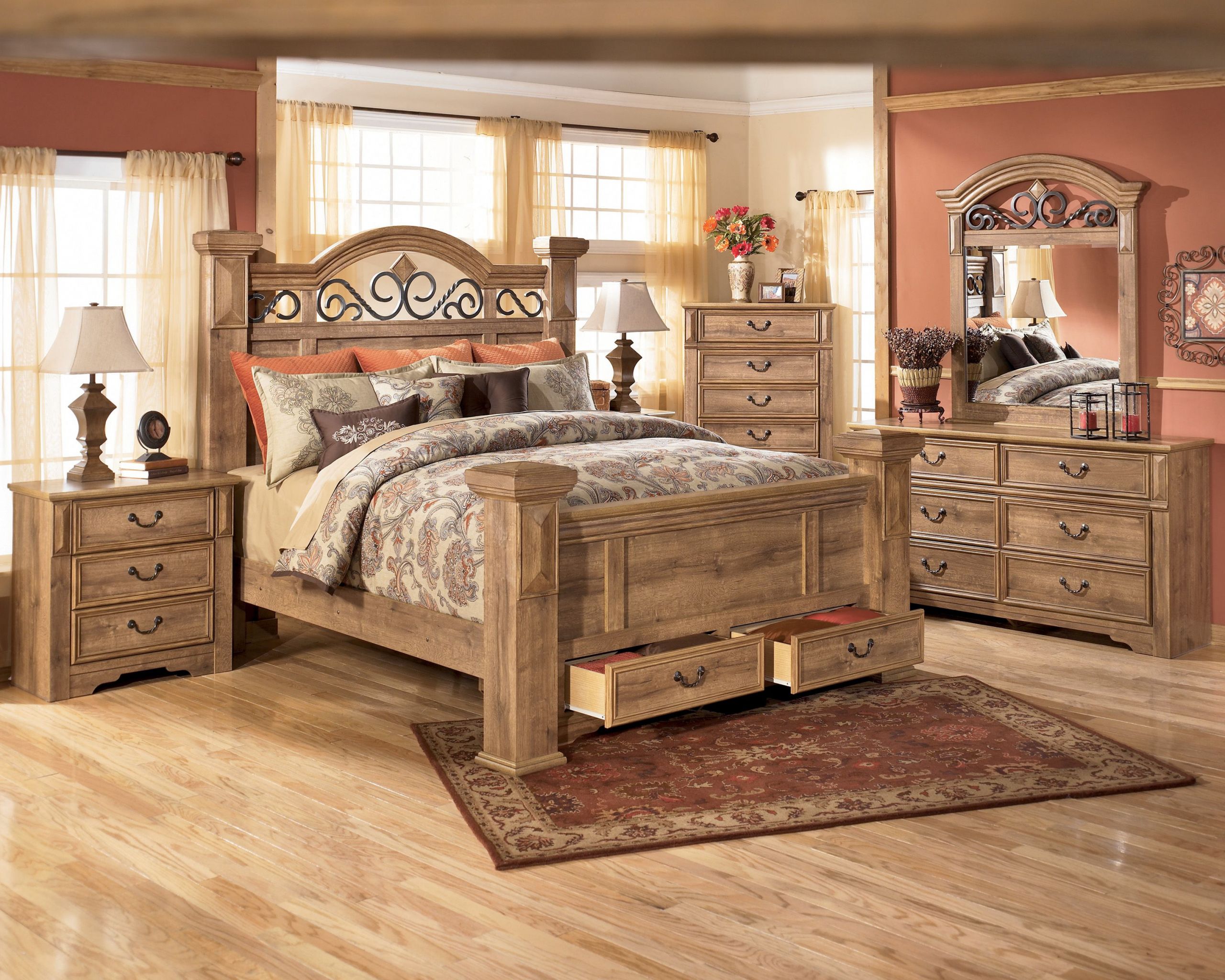 Rustic King Size Bedroom Sets
 Best King Size Bed Set Rosalinda