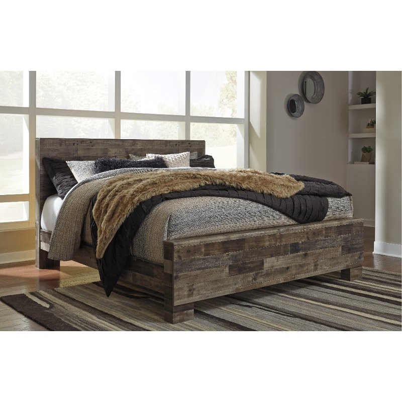 Rustic King Size Bedroom Sets
 Modern Farmhouse Rustic King Size Bed Broadmore