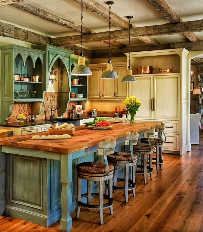 Rustic Kitchen Colors
 46 Fabulous Country Kitchen Designs & Ideas