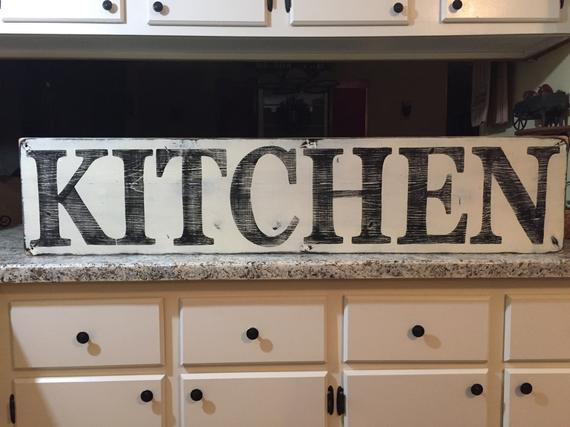 Rustic Kitchen Sign
 KITCHEN wood sign hand painted wood sign rustic kitchen sign