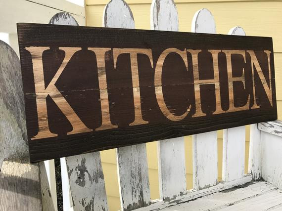 Rustic Kitchen Sign
 Rustic Kitchen Sign in Red Kitchen Sign Rustic Kitchen