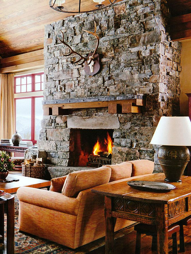 Rustic Living Rooms With Fireplace
 20 Stunning Rustic Living Room Design Ideas Feed Inspiration