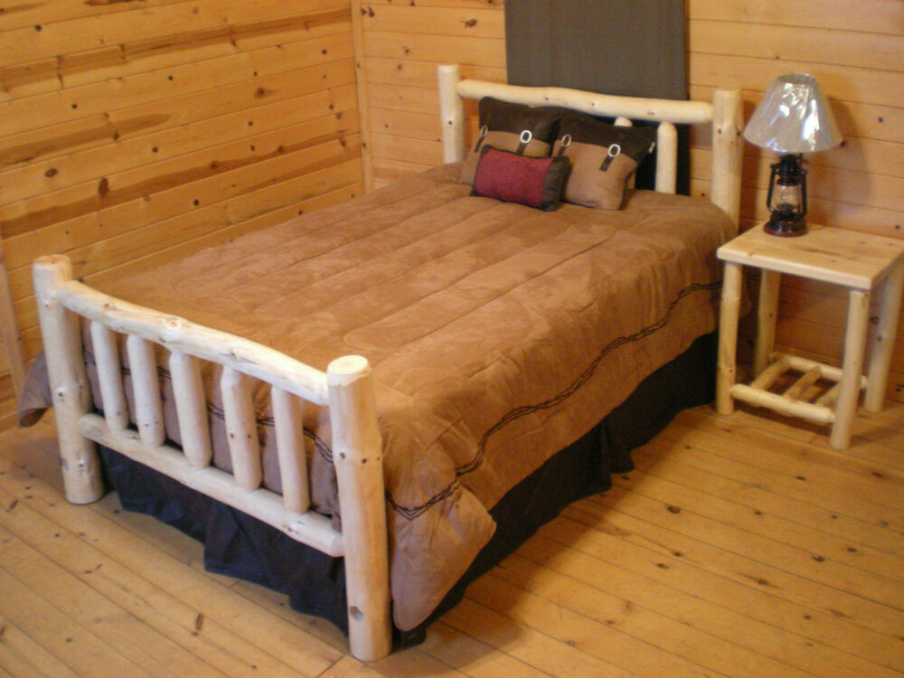Rustic Log Bedroom Furniture
 Log Bed special Log cabin Rustic Log Bed Log Furniture