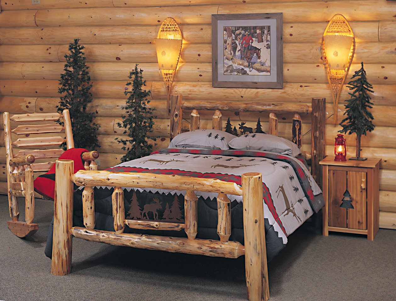 Rustic Log Bedroom Furniture
 Cedar Log Bed Kits