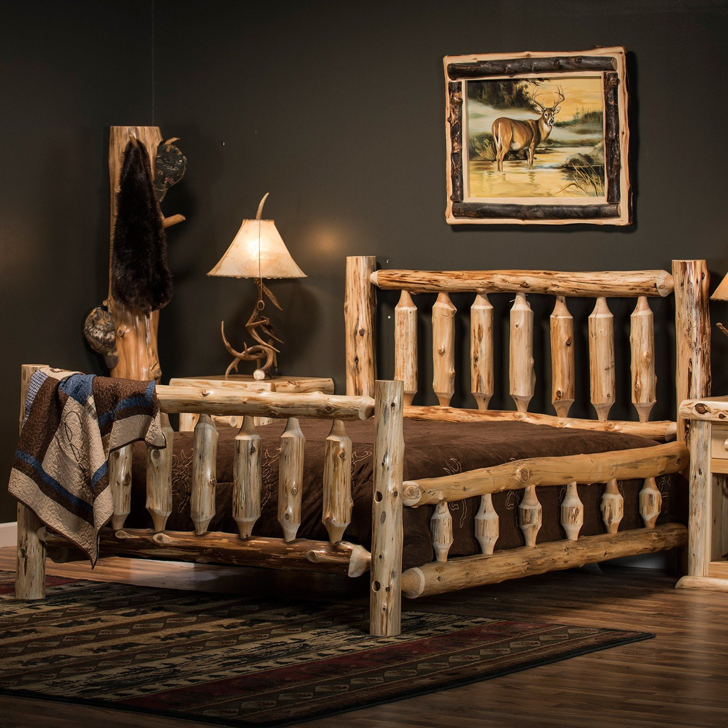 Rustic Log Bedroom Furniture
 Rustic Cedar Log Bed