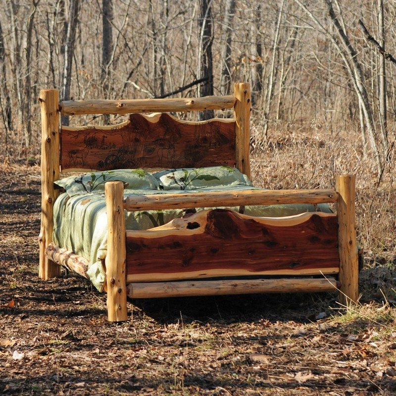 Rustic Log Bedroom Set
 Warm and inviting rustic log beds
