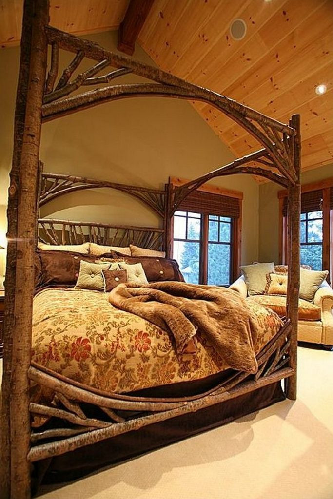 Rustic Log Bedroom Set
 Warm and inviting rustic log beds