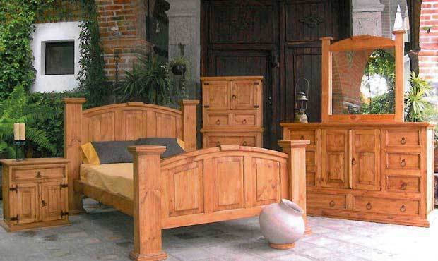Rustic Pine Bedroom Furniture
 Traditional Style Rustic Knotty Pine Bedroom Set Real