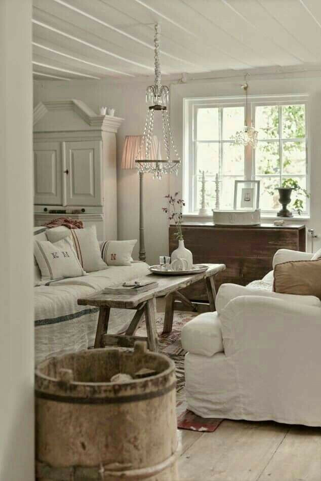 Rustic Shabby Chic Living Room
 846 best Shabby Chic White images on Pinterest