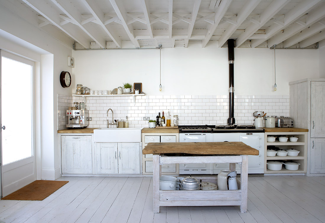Rustic White Kitchen
 Sweet Country Rustic Kitchen Idea – Designed to Own