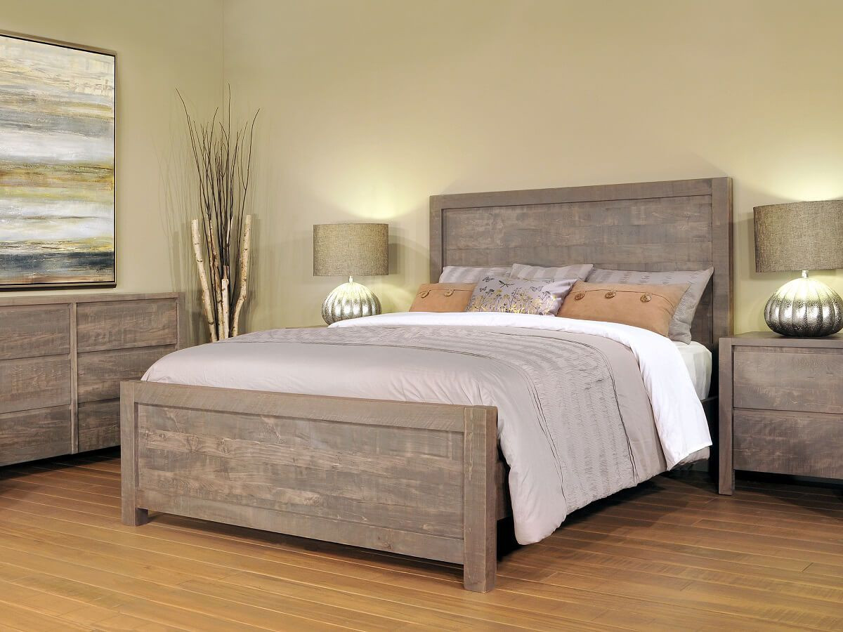 Rustic Wood Bedroom Furniture
 Naomi Rustic Grey Wood Nightstand Countryside Amish