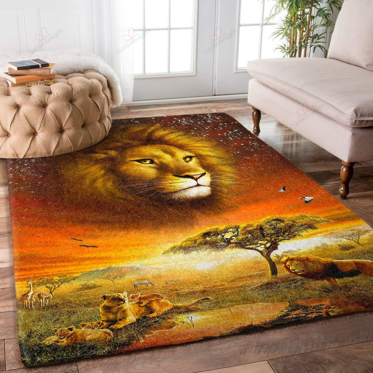 Safari Rugs Living Room
 African Lion In Safari Gs 0206vb Rug Sport Decor Gift