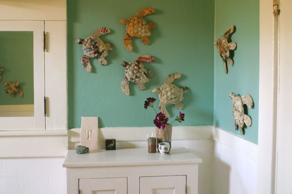 Sea Turtle Bathroom Decor
 Paper Turtle for baby’s room