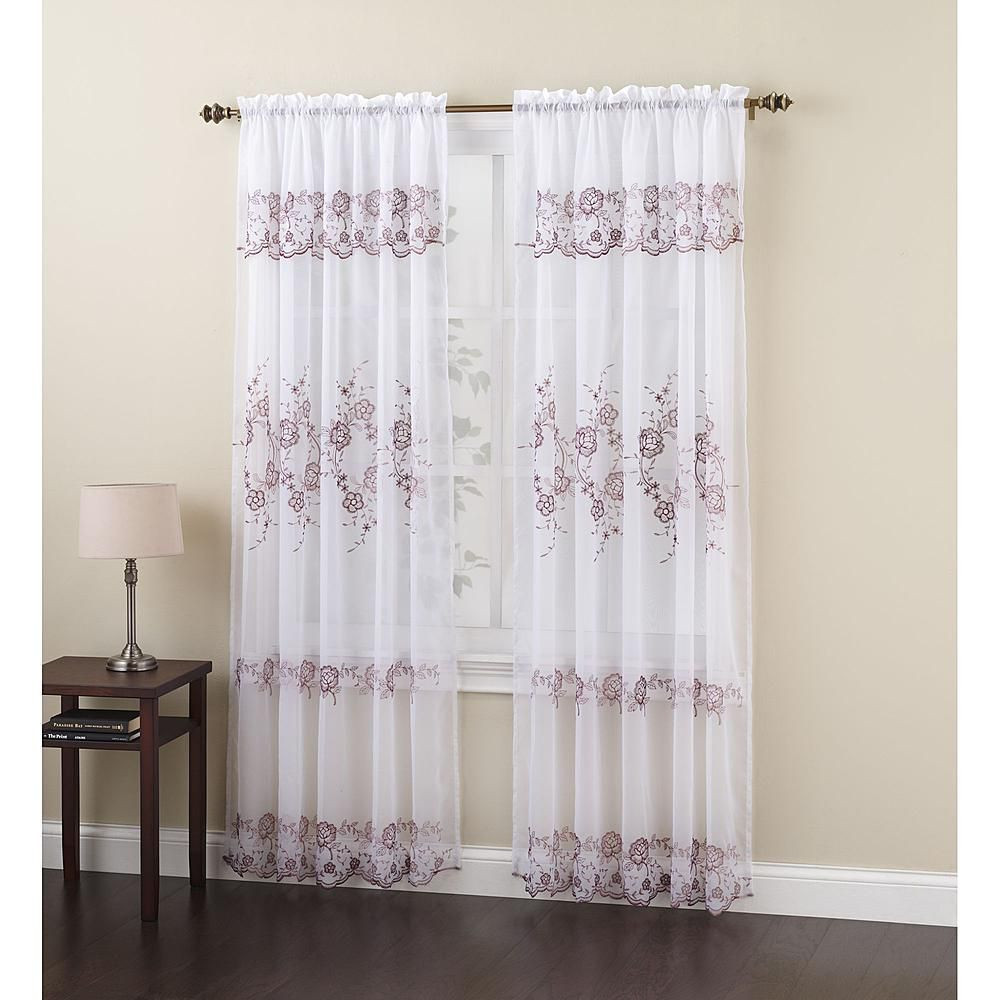 Sears Curtains For Living Room
 $10 98 Embroidered Voile Panel Sheer Beauty from Sears