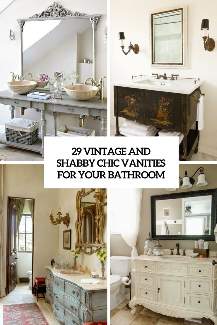 Shabby Chic Bathroom Vanity
 29 Vintage And Shabby Chic Vanities For Your Bathroom