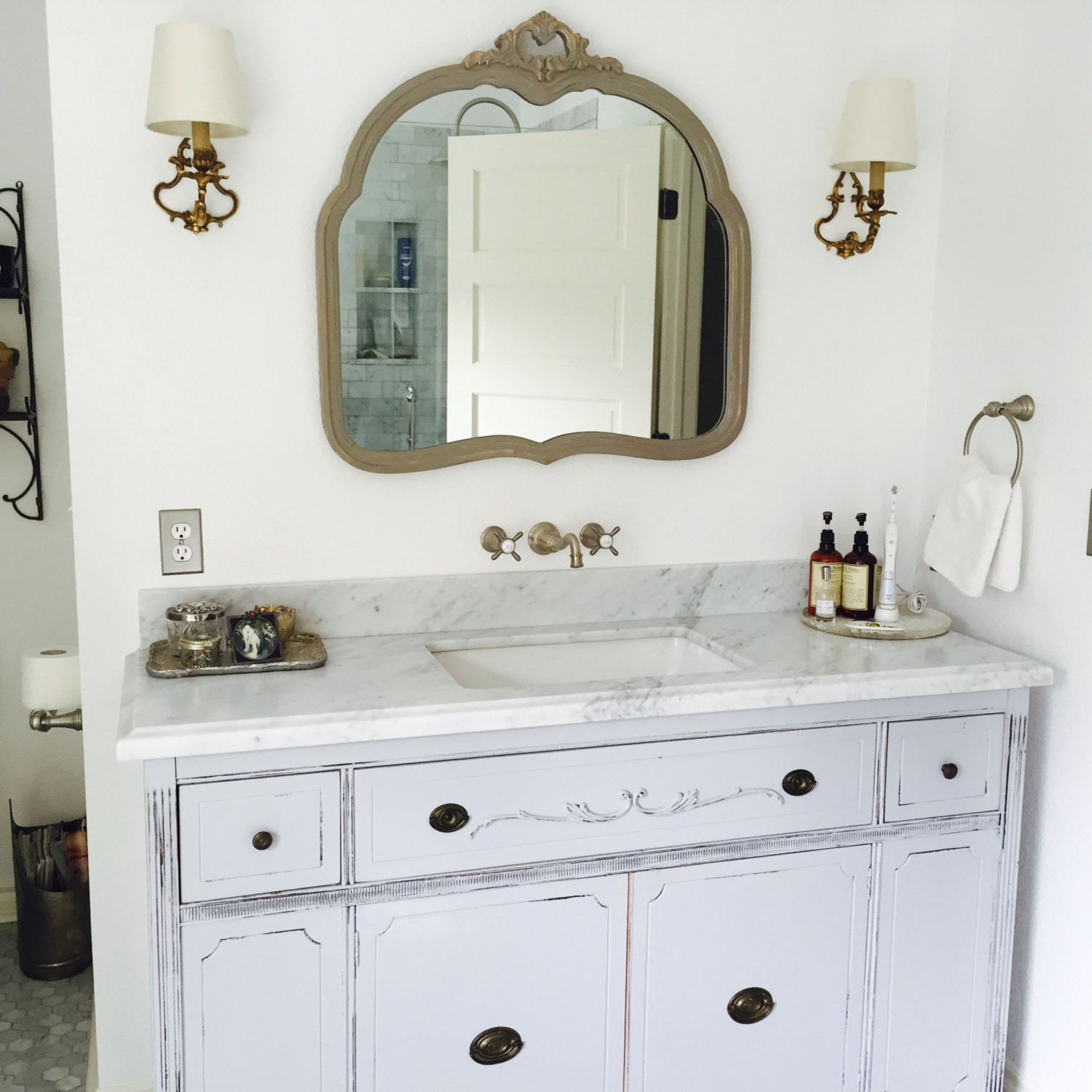 Shabby Chic Bathroom Vanity
 BATHROOM VANITY For Double or Single Sink We Custom