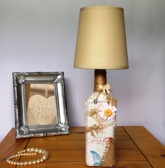 Shabby Chic Bedroom Lamps
 Shabby Chic Vintage Retro Table Bedside Lamp by LampshadeKings