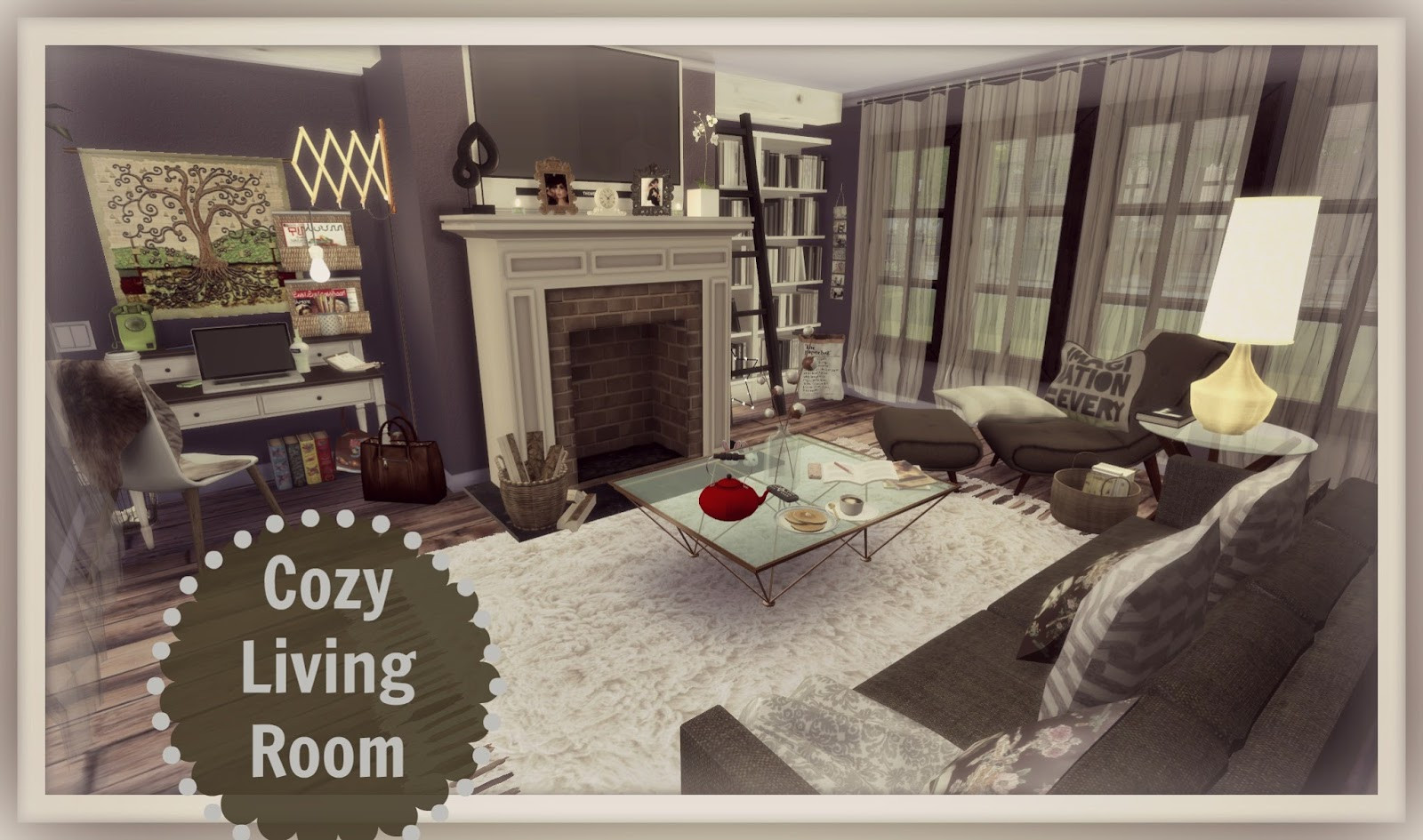 Sims 4 Living Room Ideas
 Sims 4 Cozy Living Room Dinha