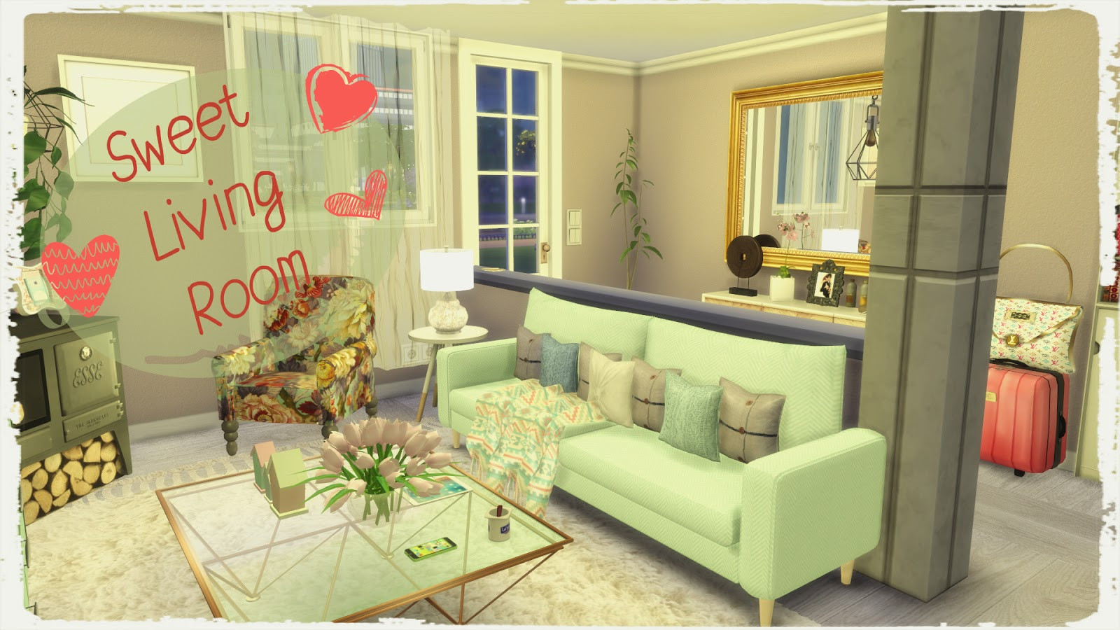 Sims 4 Living Room Ideas
 Sims 4 Sweet Living Room Dinha