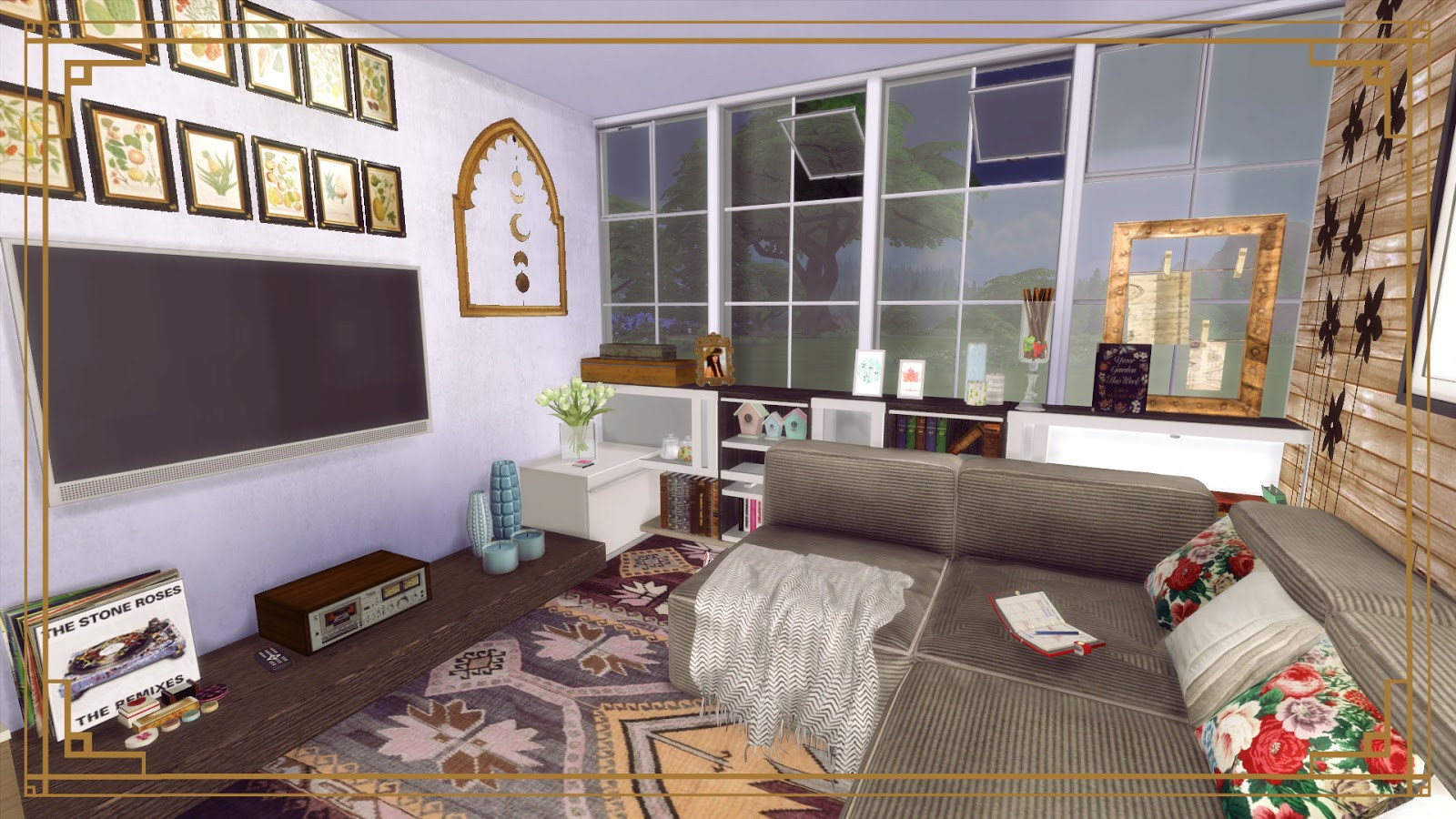 Sims 4 Living Room Ideas
 Sims 4 Cozy Living Room II Dinha