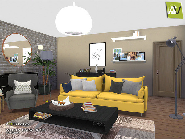Sims 4 Living Room Ideas
 My Sims 4 Blog ArtVitalex s Walken Living Room