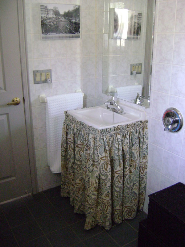 Sink Skirts For Bathroom
 1000 images about Bathroom sink shirt ideas on Pinterest