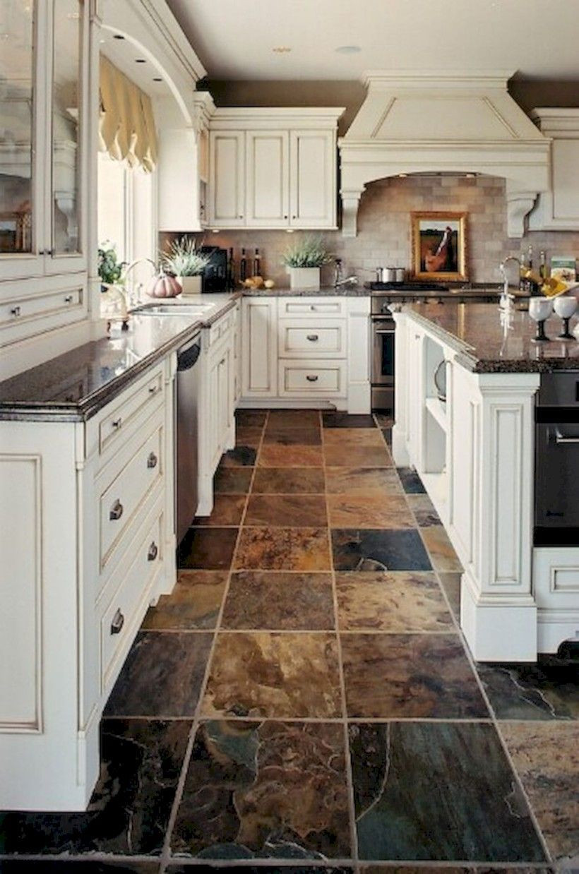 Slate Floors In Kitchen
 25 Gorgeous Kitchen Tile Floor Design