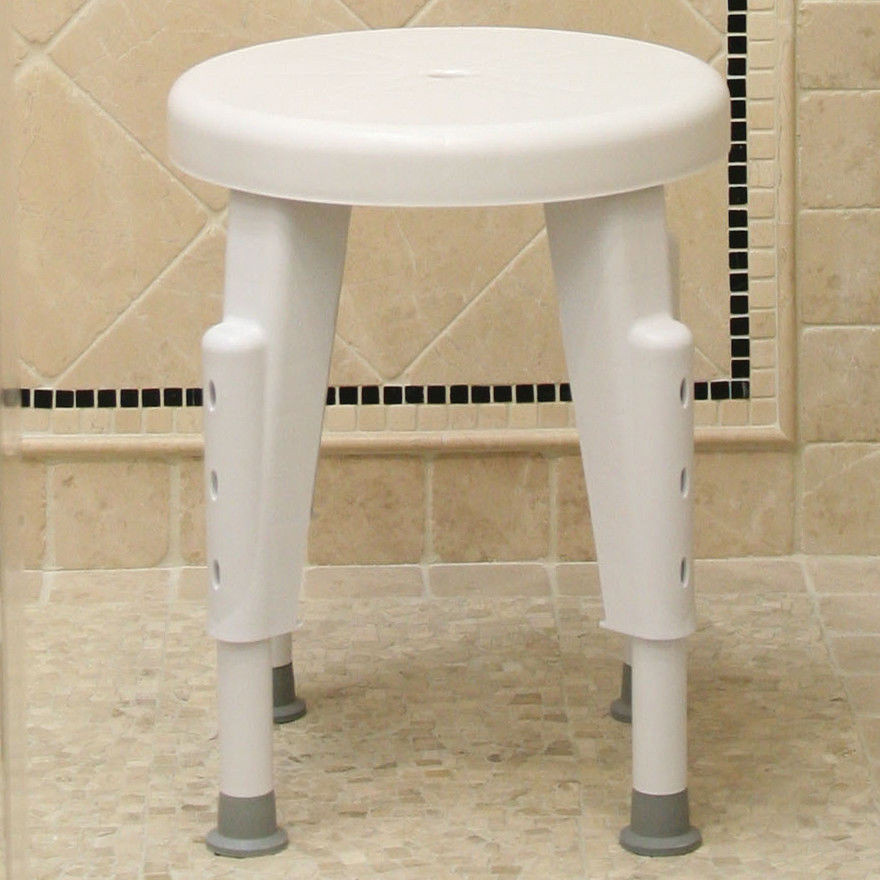 Small Bathroom Chair
 Adjustable NON ROTATING SHOWER CHAIR Small Spaces Bath