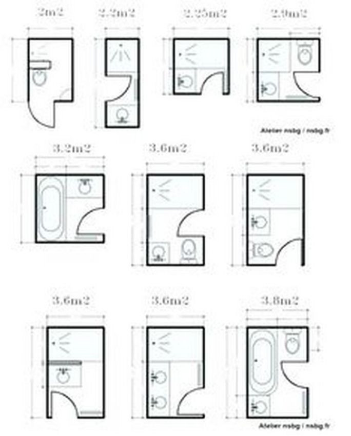 Small Bathroom Floor Plan
 95 nice small full bathroom layout ideas in 2020